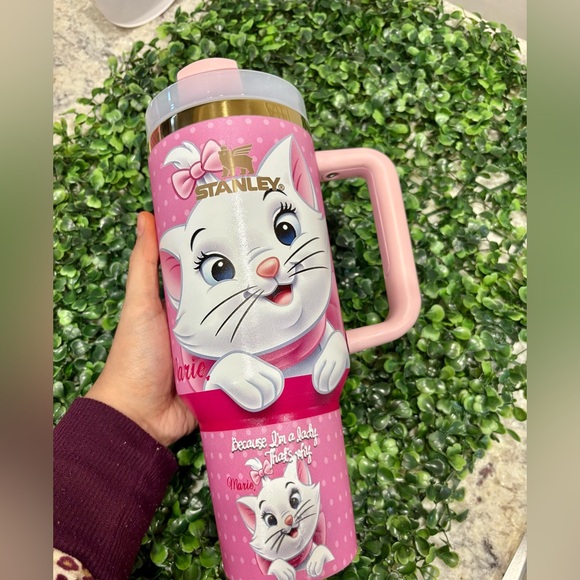 Customized Stanley Pink Disney Marie - Picture 3 of 5